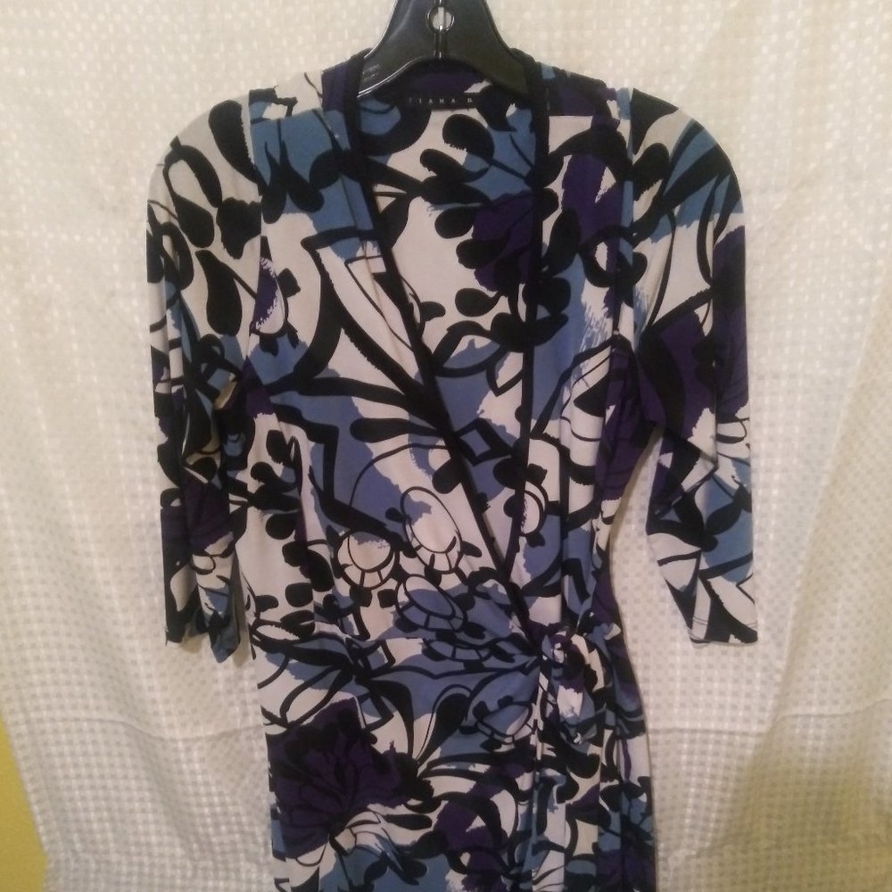 Tiana B., Women's Midi Dress, Blue, size 10